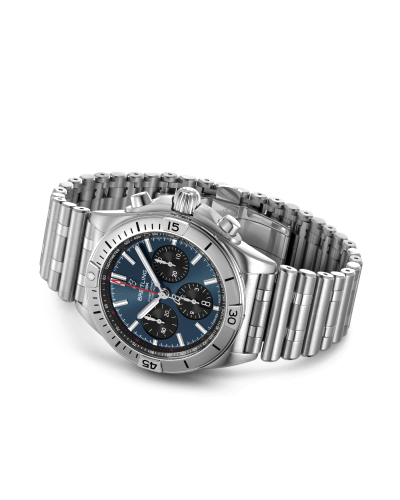 Breitling Chronomat B01 42 Steel - Blue (watches)